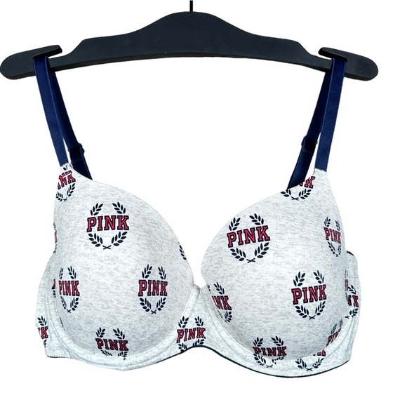 PINK VICTORIA’S SECRET Logo Wear Everywhere Super Push-Up Bra - Picture 10 of 10